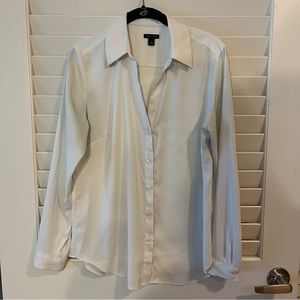 Ann Taylor Essential Shirt White Blouse